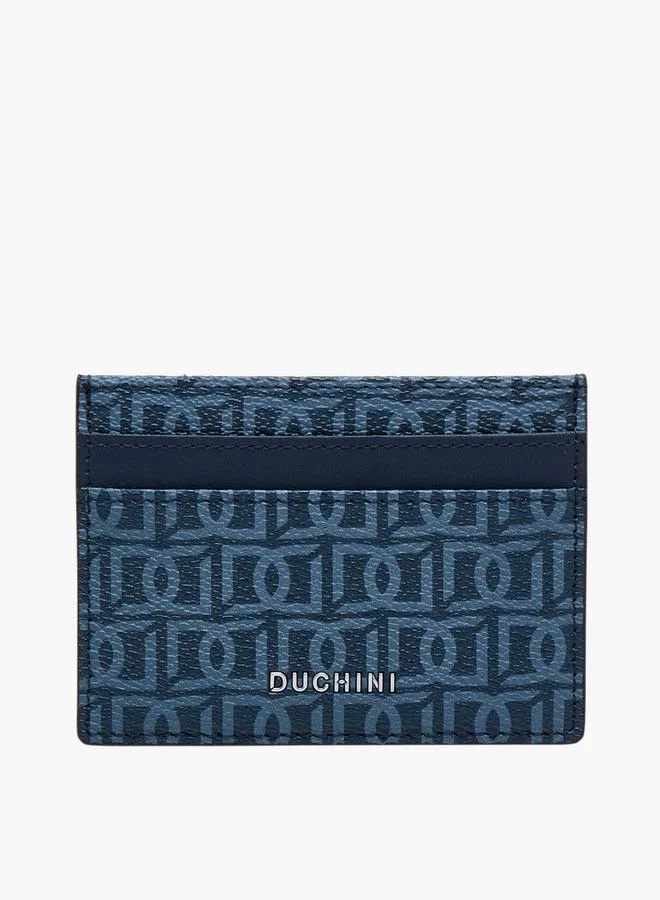 DUCHINI Monogram Print Card Holder